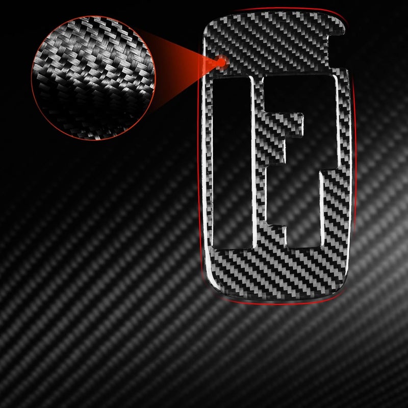 Fobren Car Interior Decoration Accessories Center Shift Carbon Fiber Trim Sticker Compatible with Mitsubishi Outlander 2014 2015 2016 - Image 4